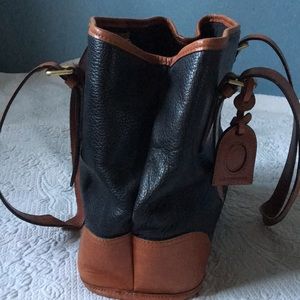 Leather tote bag